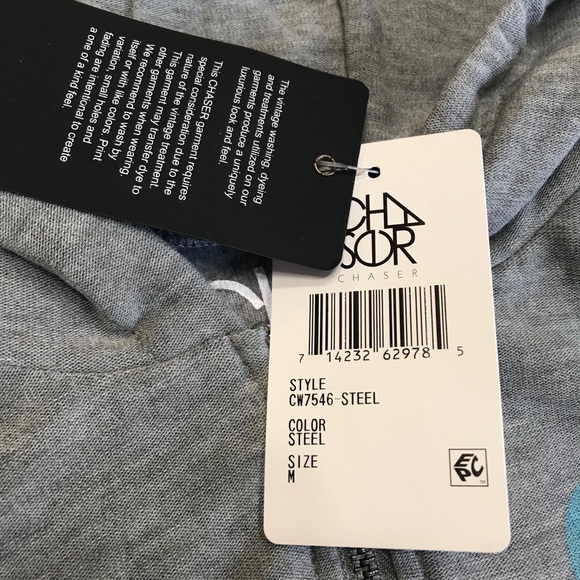 Chaser Vacation Beach Club hooded zip up top - Picture 8 of 9